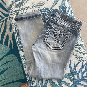 Miss Me Light Blue Boot Cut Jeans